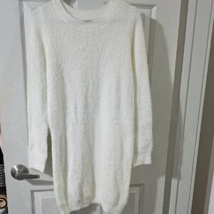 SHEIN Soft White Crew Neck Sweater